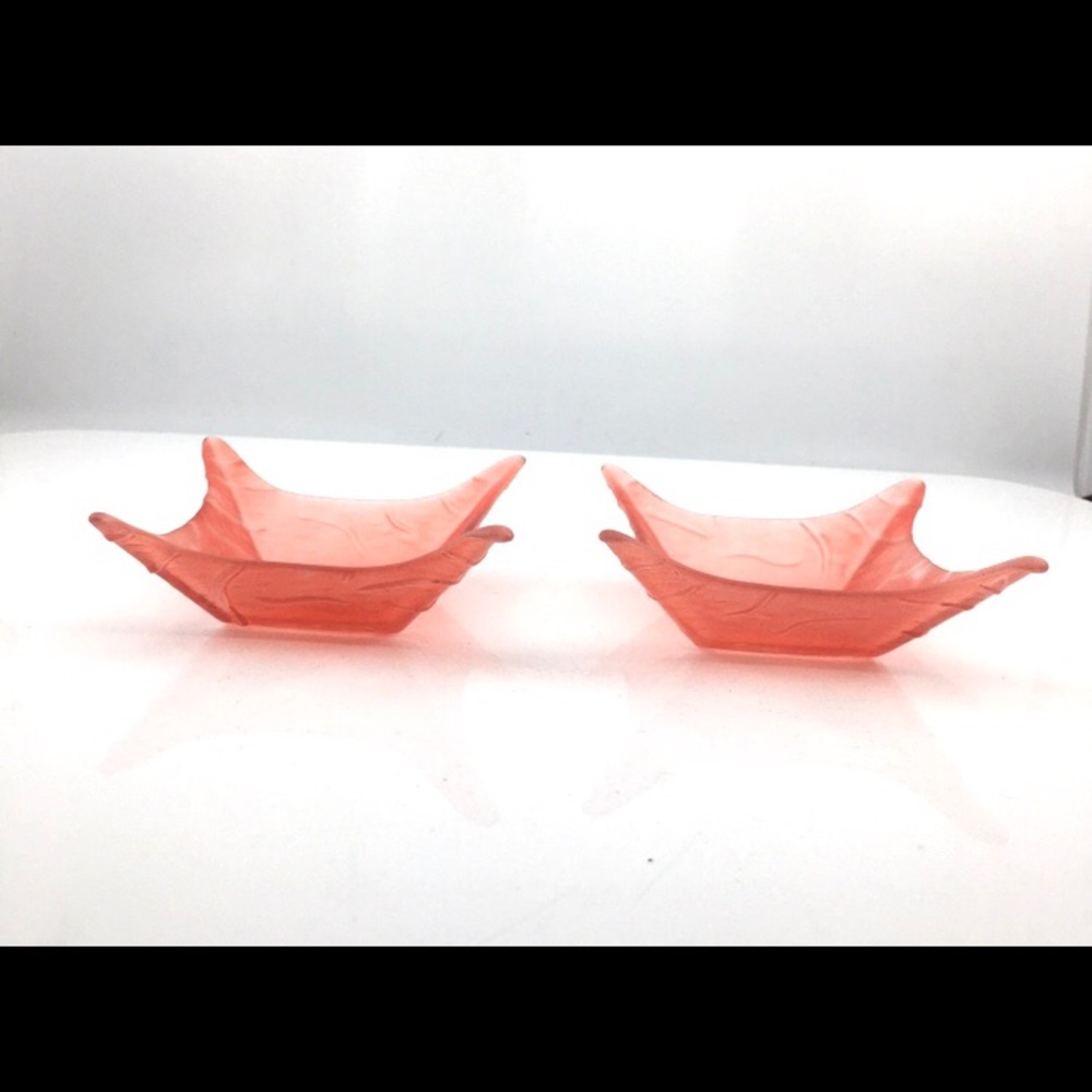 2 Red Decor Candle Holders